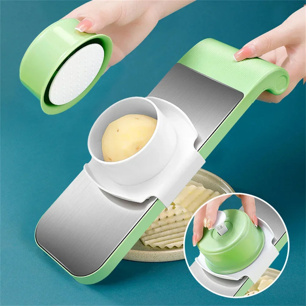 Revolutionary Stainless Steel Vegetable Slicer: Your Ultimate Kitchen Companion for Effortless Dicing and Slicing