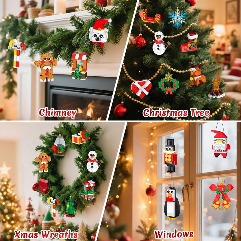 Celebrate the Magic of Christmas with the 24 Days Christmas Countdown Ornaments Building Set - Perfect for Kids Ages 6+!