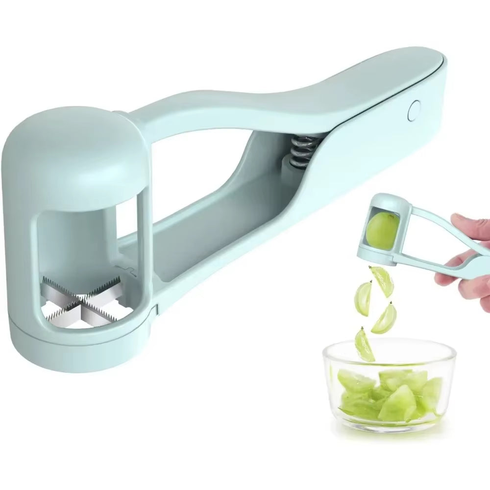 Professional Fruit Slicer and Cutter for Toddlers - Grape, Cherry, and Tomato Salad Preparation Tool