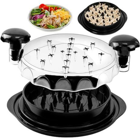 Effortlessly Shred Chicken & Beef with Our Kitchen Chicken Shredder Tool - Includes Transparent Lid & Cleaning Brush!