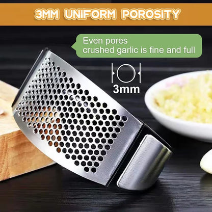 Effortlessly Crush Garlic & More with Our Premium Stainless Steel Garlic Press – Your Go-To Kitchen Gadget for Healthy Cooking!