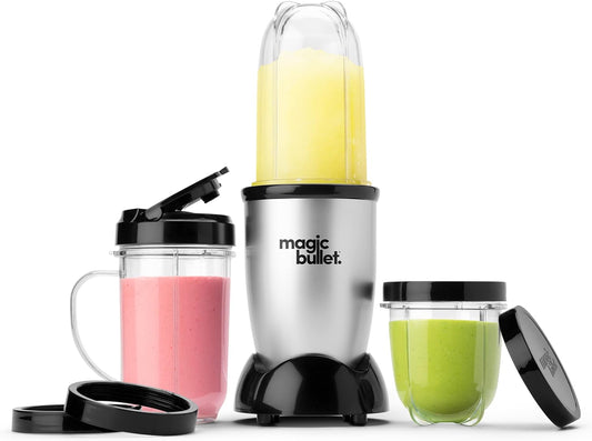 Transform Your Kitchen with the Versatile Magic Bullet 11-Piece Blender Set in Sleek Silver